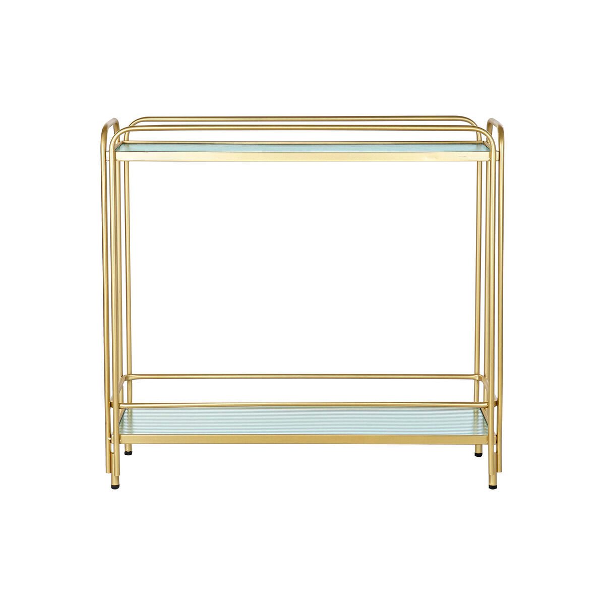 Carrello da Portata DKD Home Decor Cristallo Dorato Metallo (80 x 28 x 81 cm)