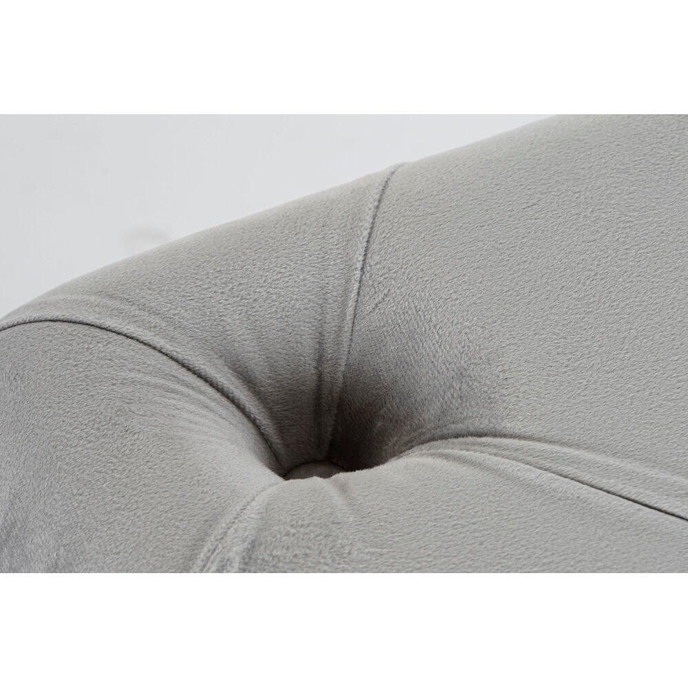 Panca DKD Home Decor Grigio (88 x 53 x 47.76 cm) (76 x 38 x 35 cm) (2 pezzi)