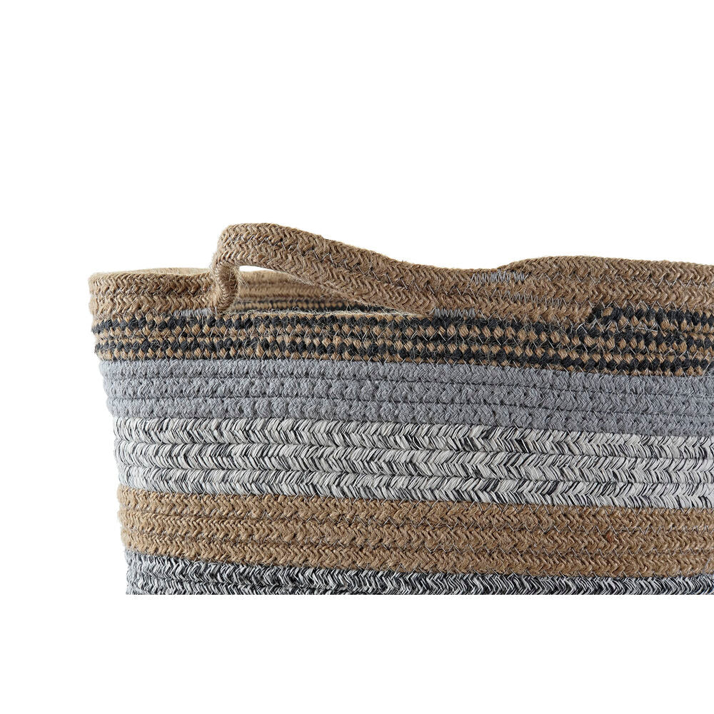 Set di Cestini DKD Home Decor Cotone Iuta (40 x 40 x 45 cm)