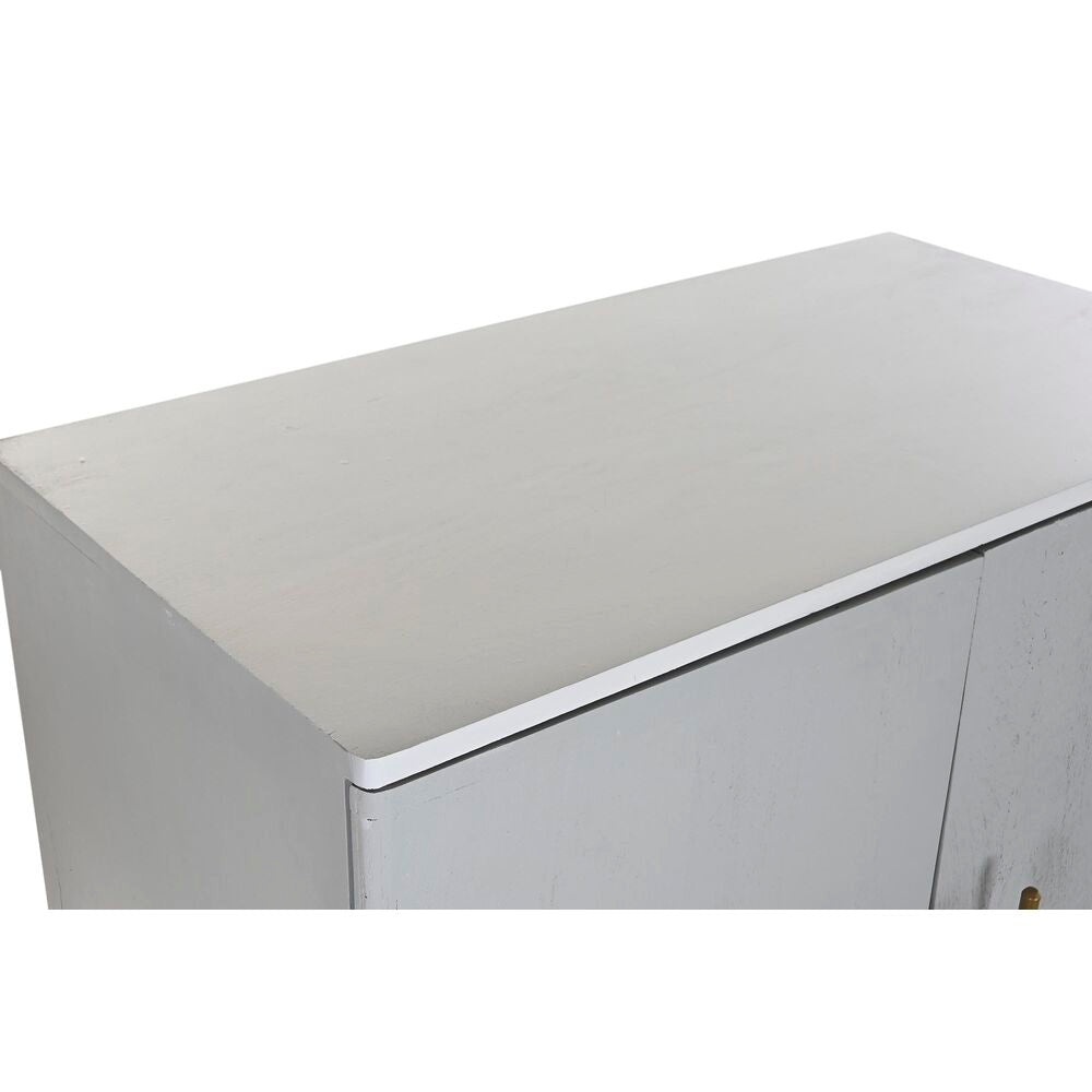 Mobile Aggiuntivo DKD Home Decor BAR Dorato Bianco Ferro Legno di mango (85 x 45 x 110 cm)