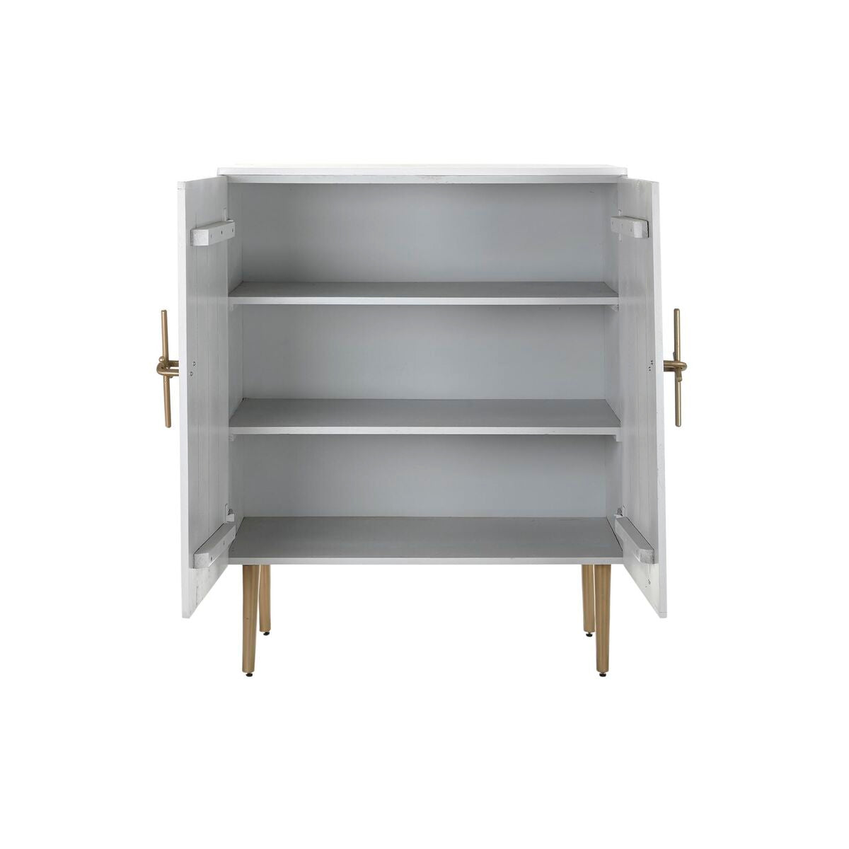 Mobile Aggiuntivo DKD Home Decor BAR Dorato Bianco Ferro Legno di mango (85 x 45 x 110 cm)