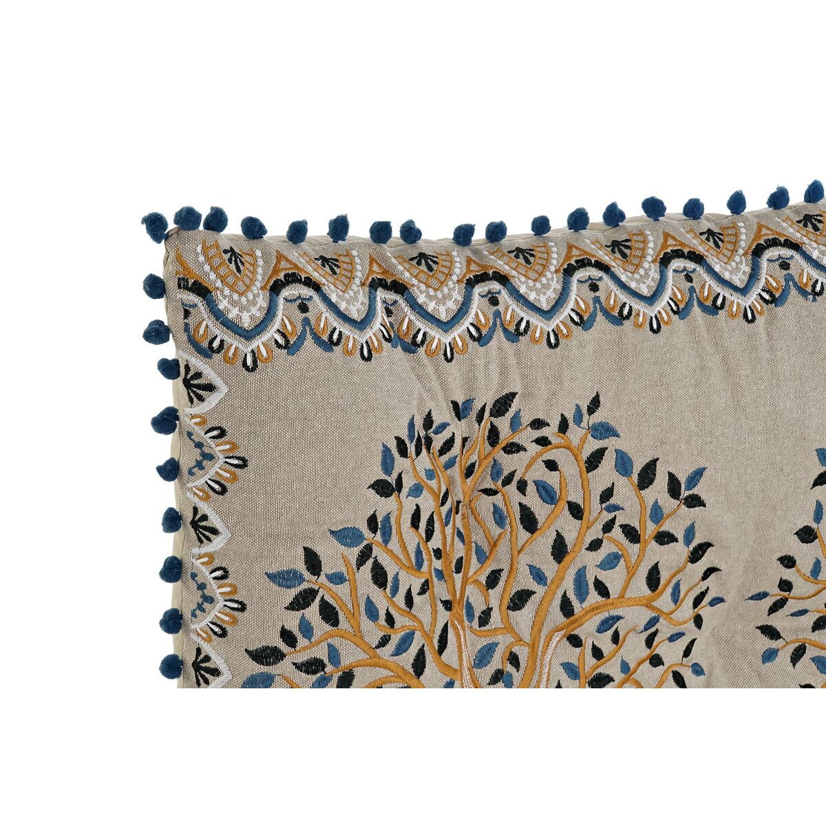 Poltrona DKD Home Decor 145 x 76 x 1 cm Beige Azzurro Giallo