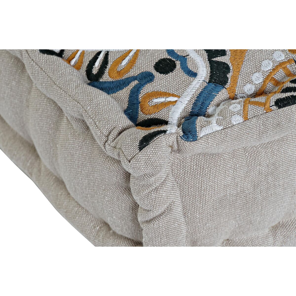 Poltrona DKD Home Decor 145 x 76 x 1 cm Beige Azzurro Giallo