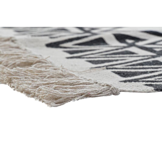 Tappeto DKD Home Decor Nero Bianco Ikat (160 x 250 x 0,7 cm)