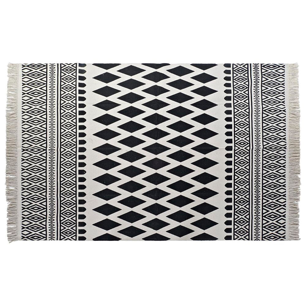 Tappeto DKD Home Decor Nero Bianco (160 x 250 x 0,7 cm)