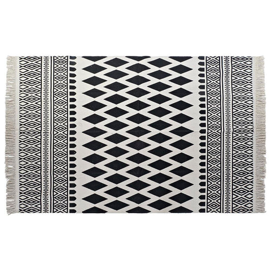 Tappeto DKD Home Decor Nero Bianco (160 x 250 x 0,7 cm)