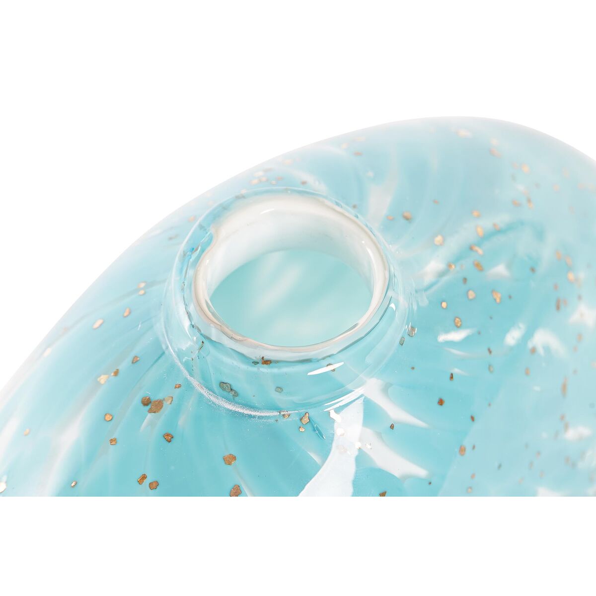 Vaso DKD Home Decor Cristallo Azzurro Mediterraneo (20 x 9,5 x 12 cm)