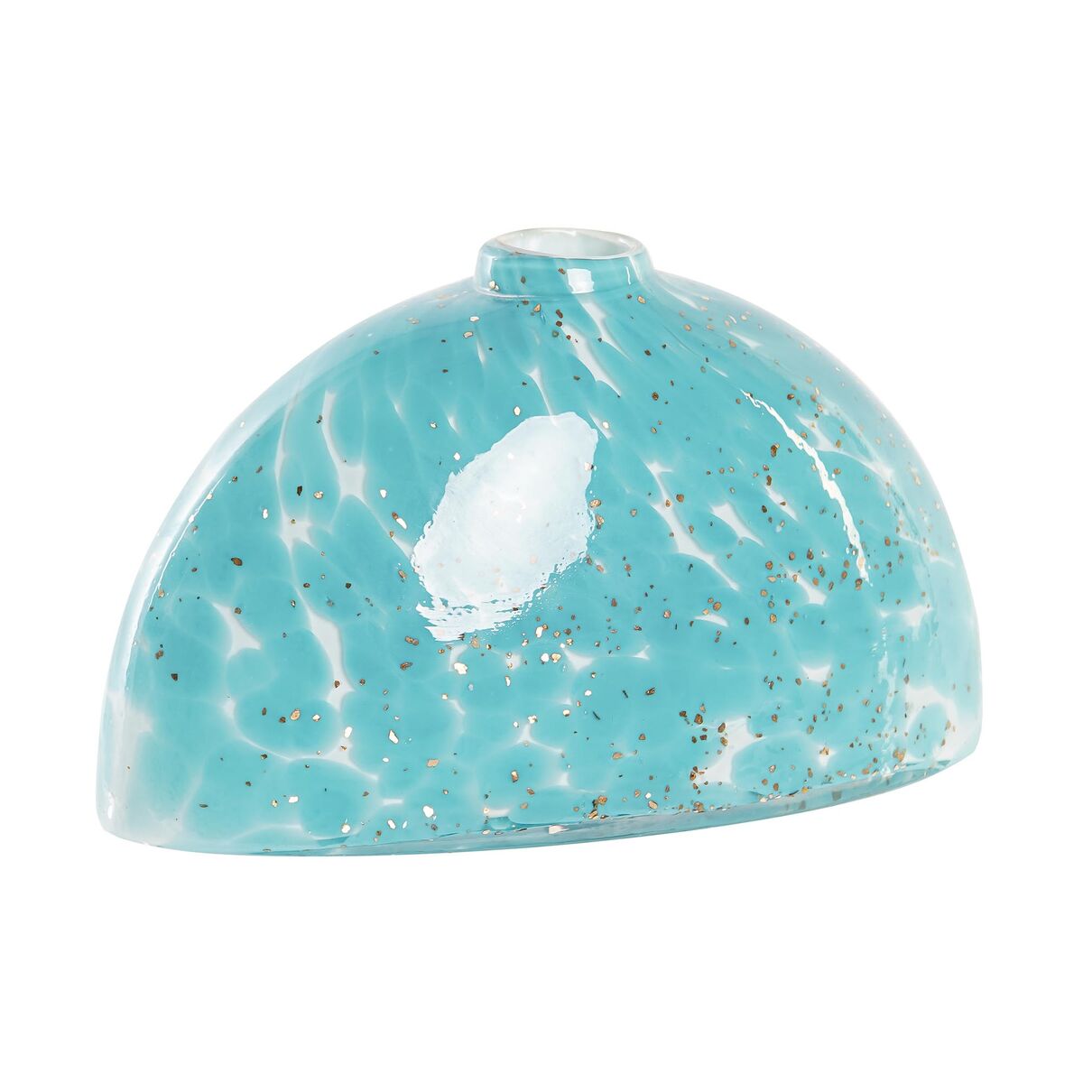 Vaso DKD Home Decor Cristallo Azzurro Mediterraneo (20 x 9,5 x 12 cm)
