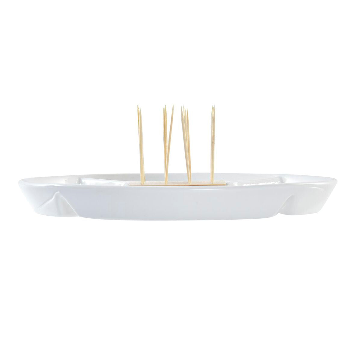 Vassoio per aperitivi DKD Home Decor Naturale Azzurro Bambù Gres (23,5 x 23,5 x 7 cm)