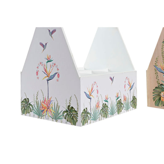Portabottiglie DKD Home Decor MDF Multicolore (24 x 16,5 x 25 cm) (2 Unità)