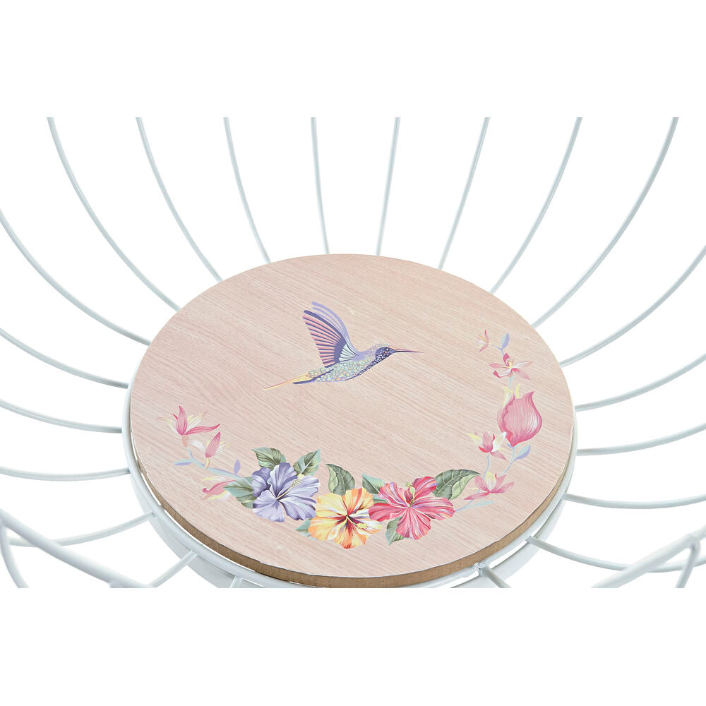 Portafrutta DKD Home Decor Metallo MDF (28 x 28 x 11 cm) (2 Unità)