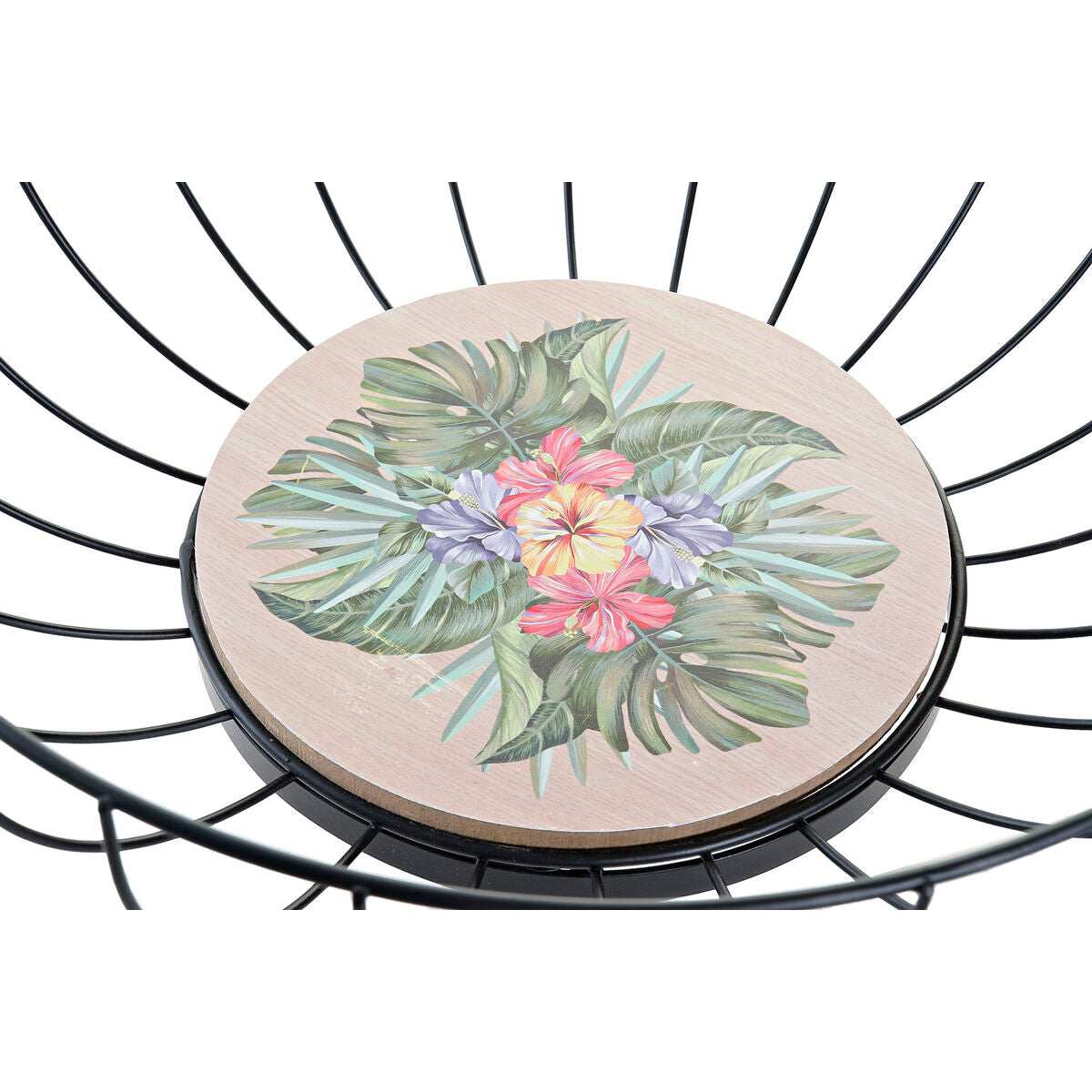 Portafrutta DKD Home Decor Metallo MDF (28 x 28 x 11 cm) (2 Unità)