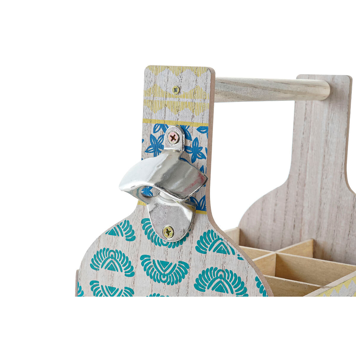 Portabottiglie DKD Home Decor 27 x 16,5 x 25 cm Azzurro Turchese Legno MDF (2 Unità)