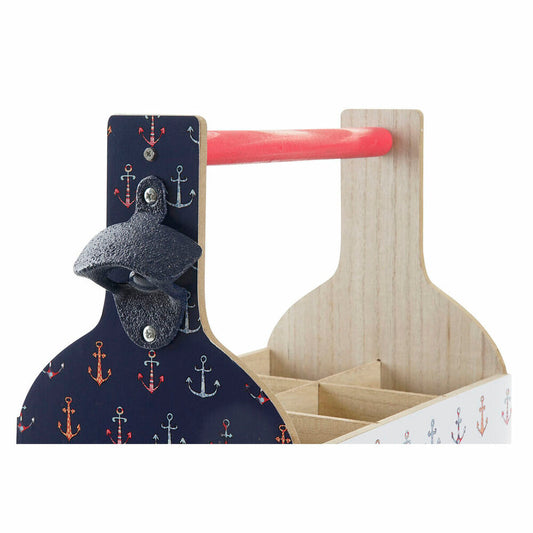 Portabottiglie DKD Home Decor 27 x 16,5 x 25,5 cm Multicolore Legno MDF (2 Unità)