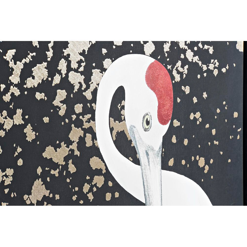 Set di 3 quadri DKD Home Decor Uccello Orientale (210 x 4 x 140 cm) (3 pezzi)