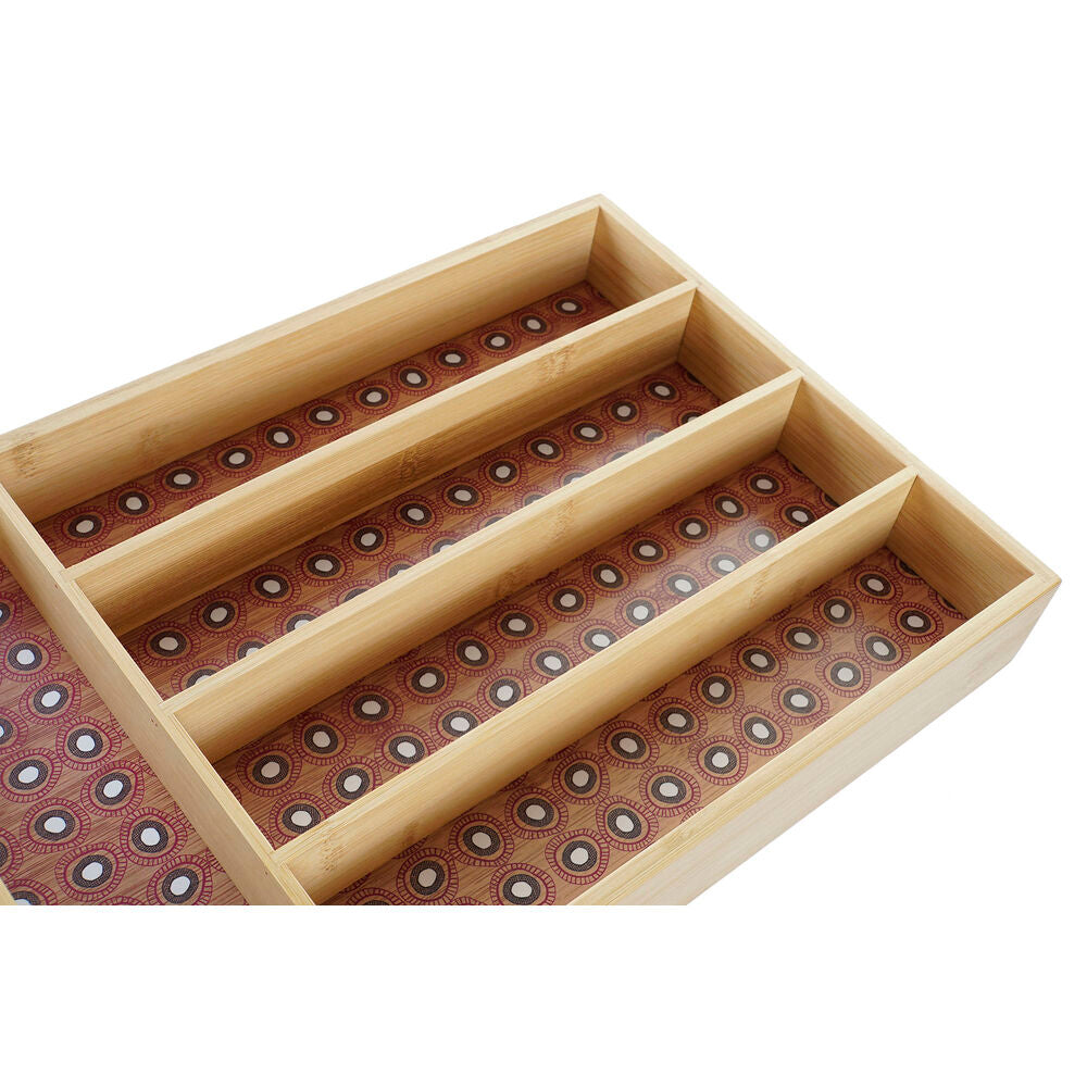 Vassoio Portaposate DKD Home Decor Coloniale Bambù Africano (25,5 x 35,5 x 5 cm) (2 Unità)