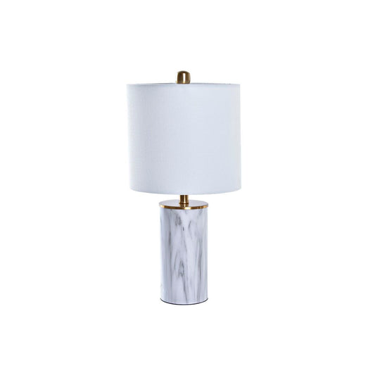 Lampada da tavolo DKD Home Decor Dorato Bianco 220 V 50 W Moderno (23 x 23 x 47 cm)