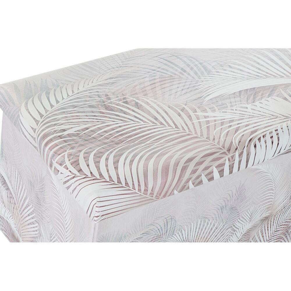 Scatola Multiuso DKD Home Decor Pieghevole Grigio PU Tropicale (71,5 x 35 x 36 cm) (2 Unità)