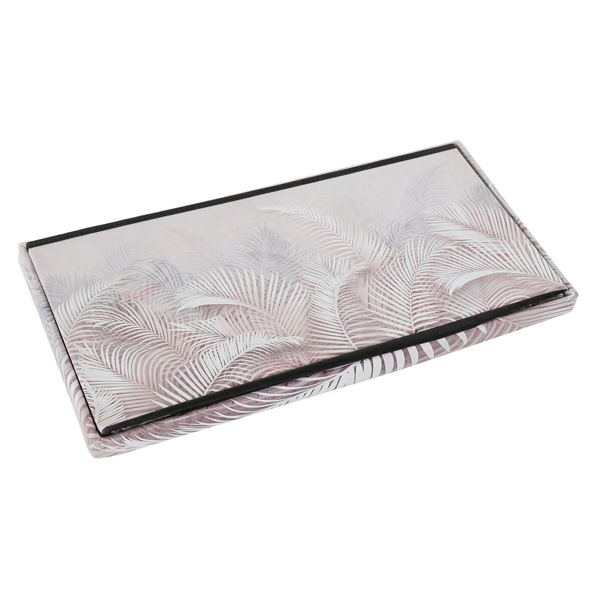 Scatola Multiuso DKD Home Decor Pieghevole Grigio PU Tropicale (71,5 x 35 x 36 cm) (2 Unità)