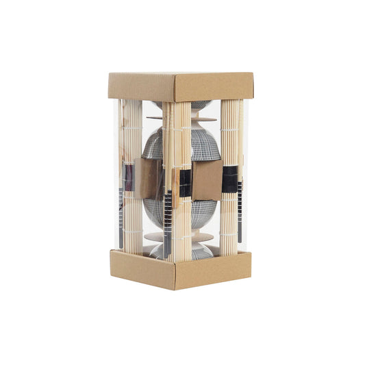 Set per Sushi DKD Home Decor Nero Bambù Gres (14,5 x 14,5 x 31 cm)