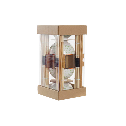 Set per Sushi DKD Home Decor Azzurro Bianco Bambù Gres (14,5 x 14,5 x 31 cm)