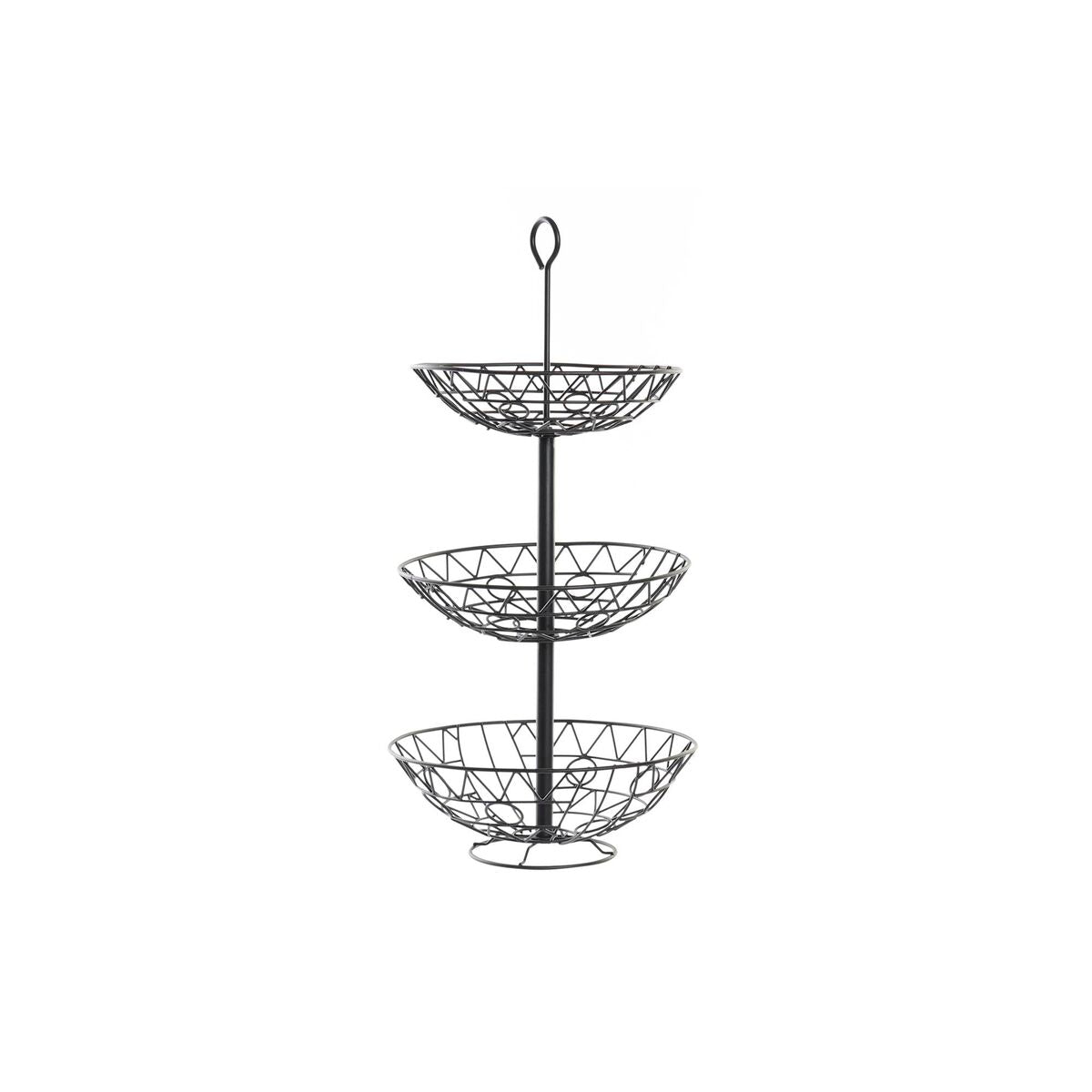 Portafrutta DKD Home Decor Metallo (28 x 28 x 58 cm)