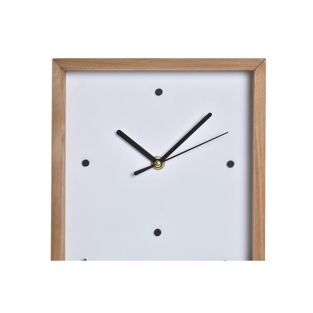 Orologio da Parete DKD Home Decor Legno Bianco Case (20 x 4 x 30 cm)