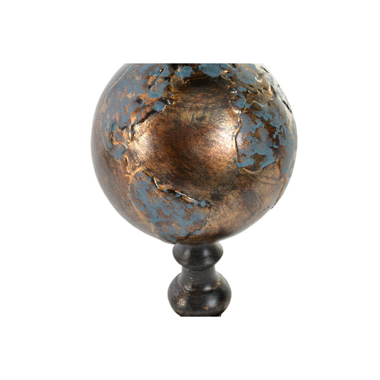 Statua ginnasta sul mondo DKD Home Decor Mondo Dorato Resina Moderno (29 x 16 x 33 cm)