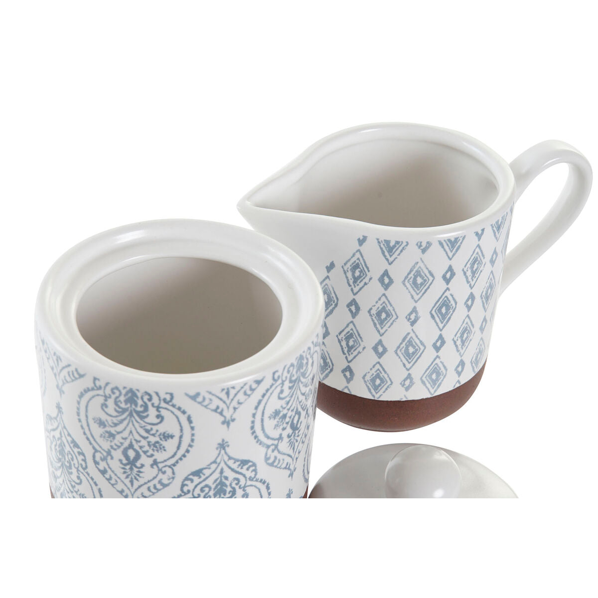 Portazucchero DKD Home Decor Alluminio Gres (12,5 x 6,5 x 8 cm) (2 pcs)