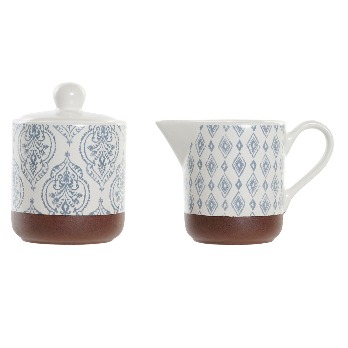 Portazucchero DKD Home Decor Alluminio Gres (12,5 x 6,5 x 8 cm) (2 pcs)