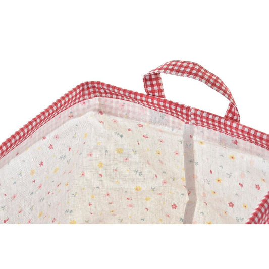 Set di Cestini DKD Home Decor Poliestere Cotone Alluminio (35 x 21 x 20 cm) (3 Unità)