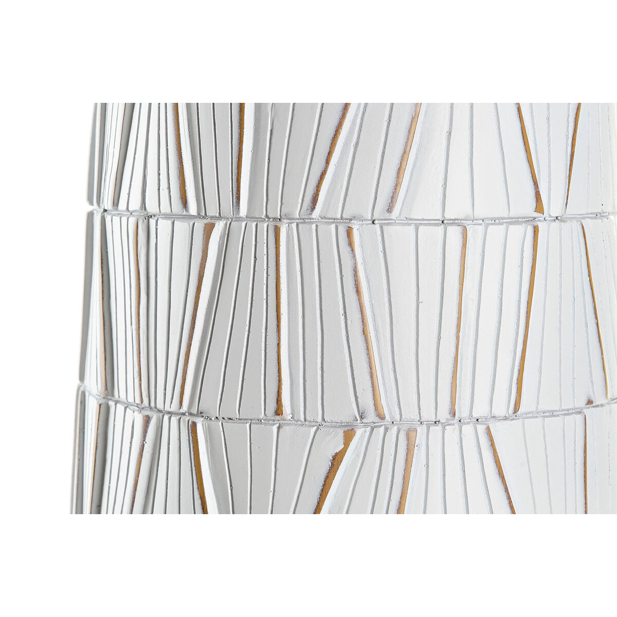 Vaso DKD Home Decor Marrone Bianco Resina Moderno (21 x 21 x 90 cm)