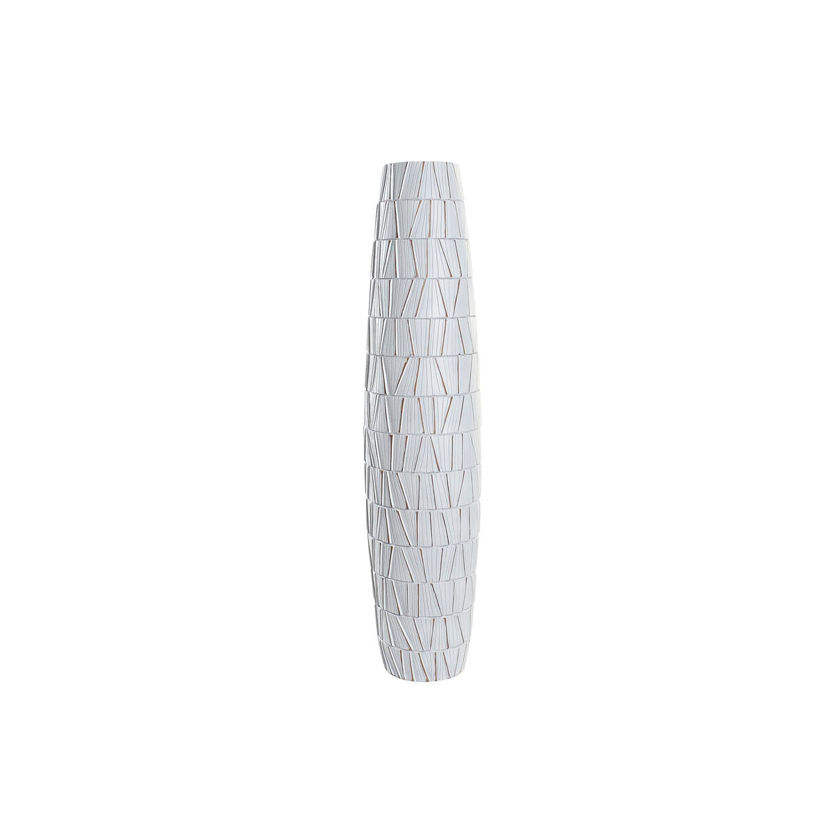 Vaso DKD Home Decor Marrone Bianco Resina Moderno (21 x 21 x 90 cm)