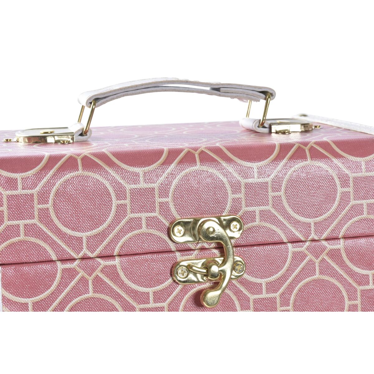 Set di Scatole Decorative DKD Home Decor Tela Legno (24 x 18 x 19 cm)