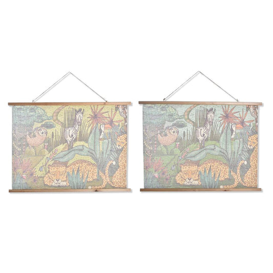 Quadro DKD Home Decor animali (100 x 2 x 75 cm) (2 Unità)