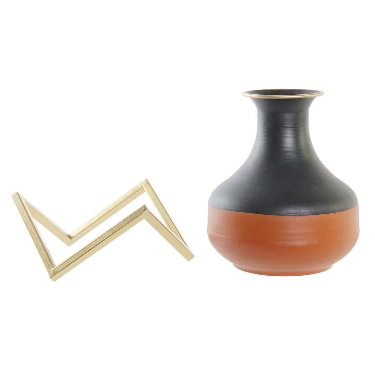 Vaso DKD Home Decor Metallo Multicolore Moderno (20 x 20 x 23 cm)