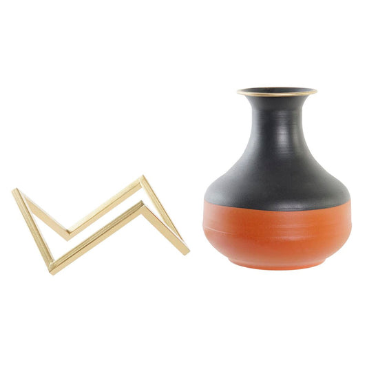 Vaso DKD Home Decor Metallo Multicolore Moderno (20 x 20 x 23 cm)