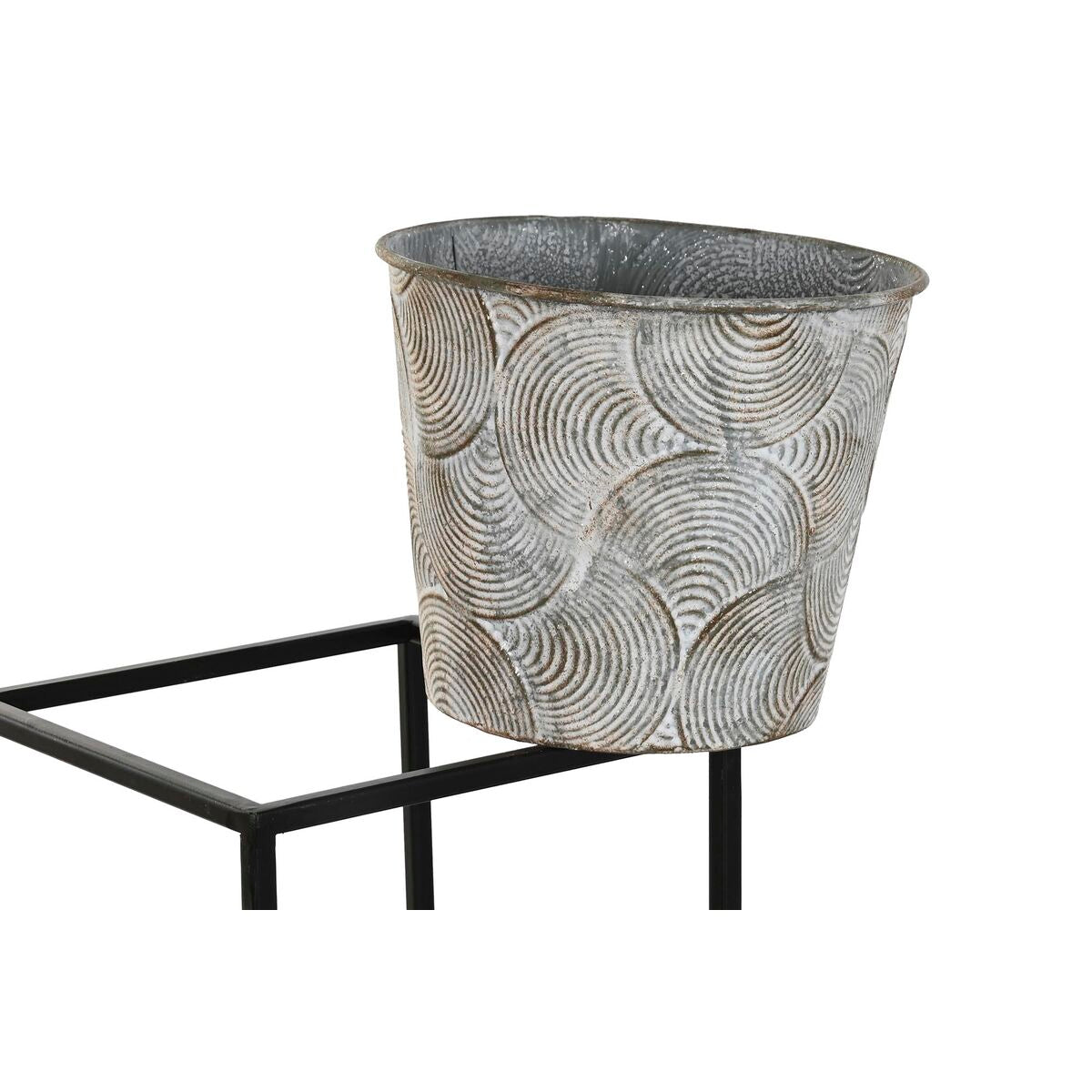 Vaso DKD Home Decor Grigio Metallo (34 x 34 x 71 cm)