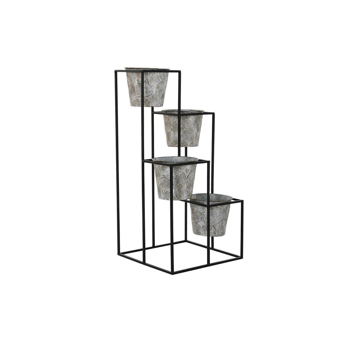 Vaso DKD Home Decor Grigio Metallo (34 x 34 x 71 cm)