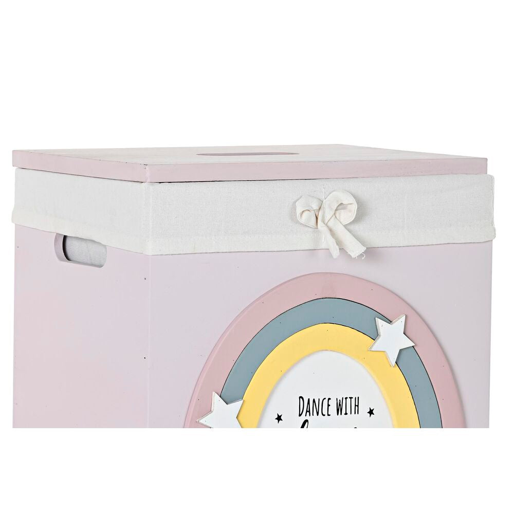 Set di Cesti DKD Home Decor Bianco Per bambini Legno di  paulownia (40 x 30 x 55 cm) (5 Pezzi)