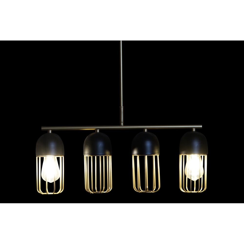 Lampadario DKD Home Decor Nero Dorato 220 V 50 W (60 x 11 x 26 cm)