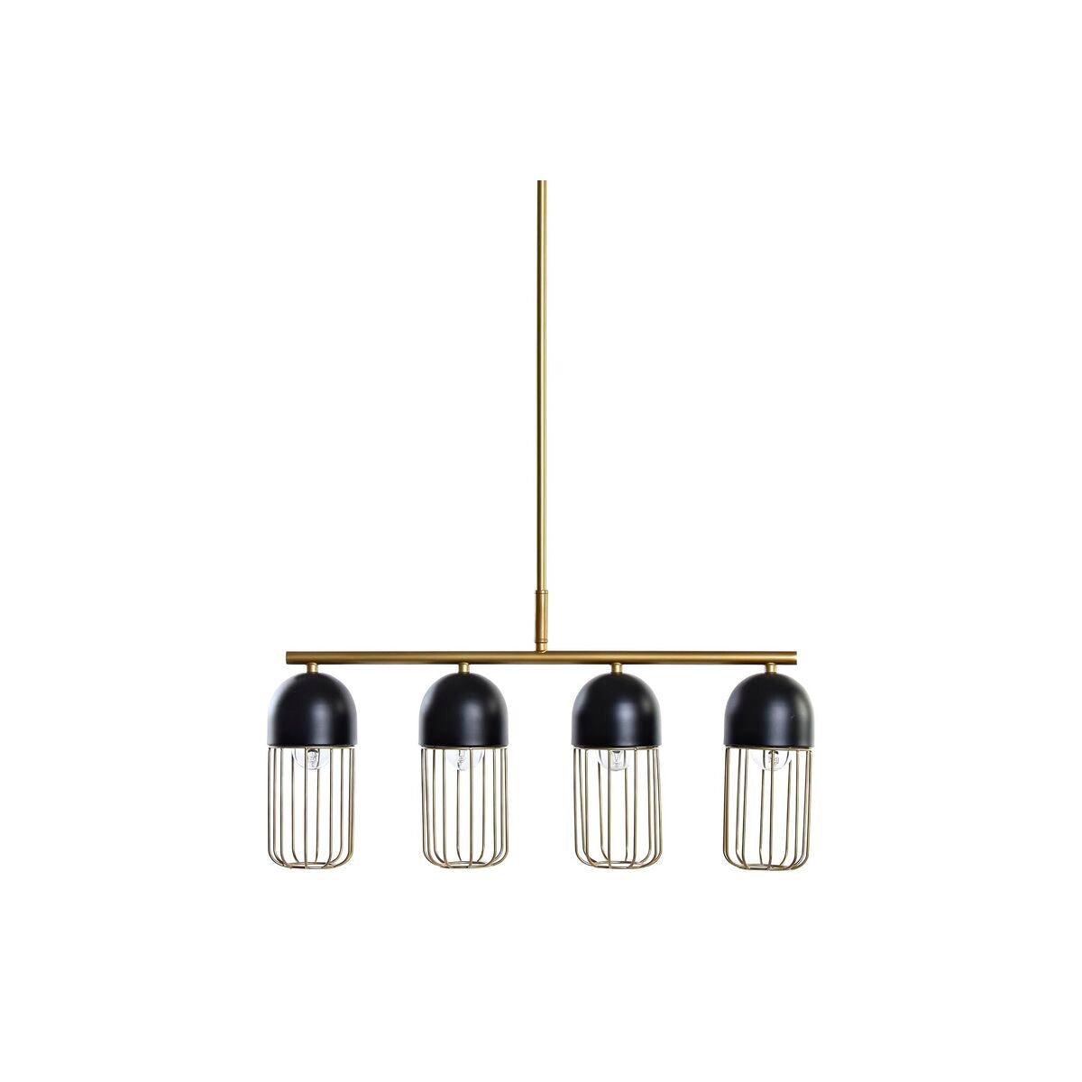 Lampadario DKD Home Decor Nero Dorato 220 V 50 W (60 x 11 x 26 cm)