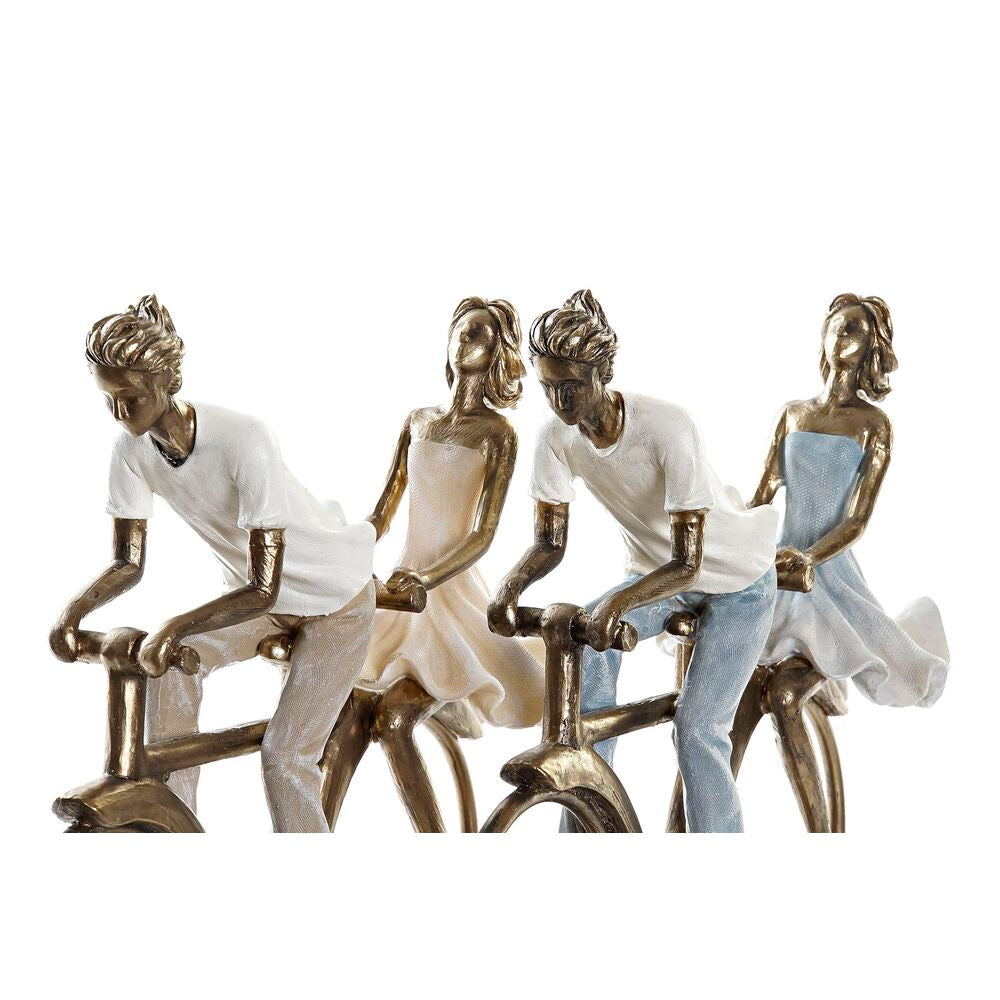 Statua Decorativa DKD Home Decor Bicicletta Rame Resina Moderno (27 x 9,5 x 23 cm) (2 Unità)