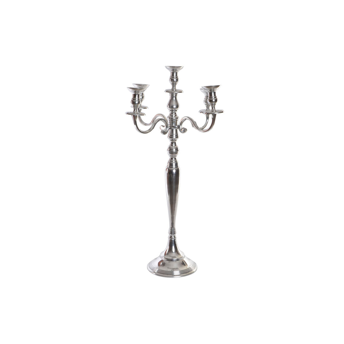Candelabro DKD Home Decor Argentato Alluminio (42 x 42 x 70 cm)