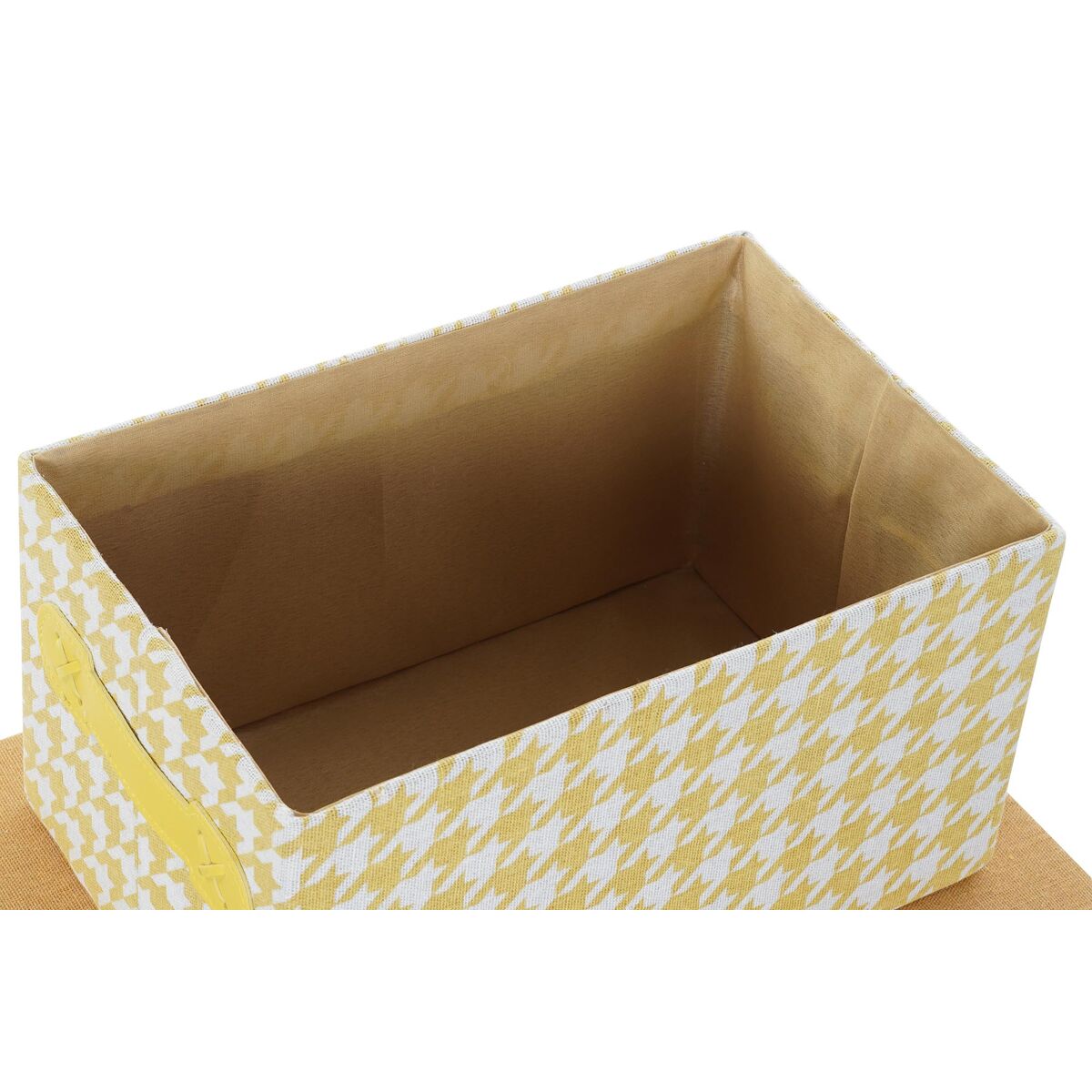 Set di Scatole per Sistemare Impilabili DKD Home Decor Poliestere (3 Unità)