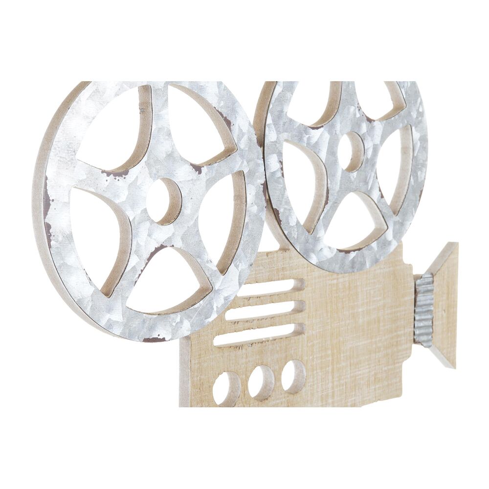 Decorazione da Parete DKD Home Decor Nero Grigio MDF Cinema classico (32 x 2 x 70 cm) (2 Unità)