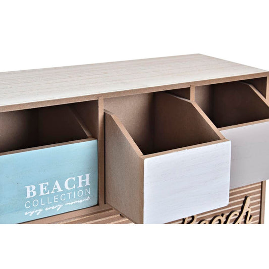 Scatola-Portagioie DKD Home Decor Legno Spiaggia (34 x 14 x 24 cm)