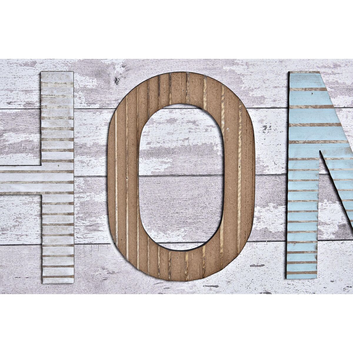 Appendiabiti da parete DKD Home Decor Metallo Legno Spiaggia Marinaio (45 x 5 x 23 cm) (2 Unità)