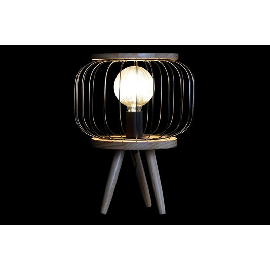 Lampada da tavolo DKD Home Decor Nero Marrone 220 V 50 W (29 x 29 x 38 cm)
