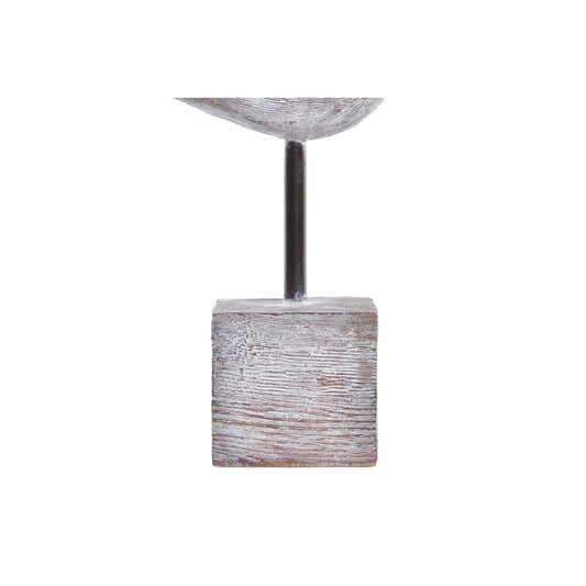 Statua Decorativa gabbiano DKD Home Decor Naturale Grigio Resina Mediterraneo Gabbiano (23 x 9 x 26,7 cm)